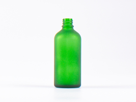 Grünglasflasche 100ml, DIN18, ohne Montur
